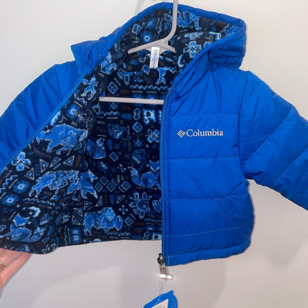 COLUMBIA reversible coat youth 3/6 months